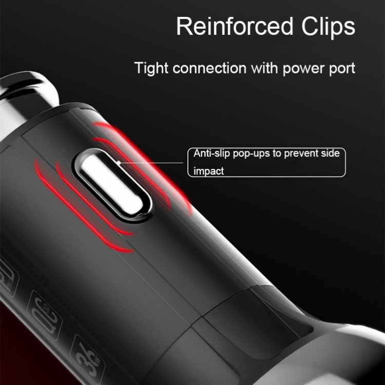 LDNIO C1 36W PD + QC 3.0 Car Fast Charger High Power Smart USB Car Charger with 8 Pin Cable - In Car by LDNIO | Online Shopping UK | buy2fix