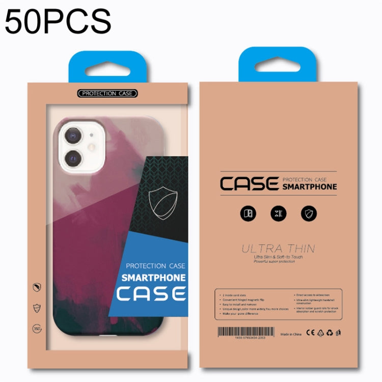 50 PCS Kraft Paper Phone Case Packaging Box  L Inner Tray   6.1-6.7 Inch(Blue) -  by buy2fix | Online Shopping UK | buy2fix