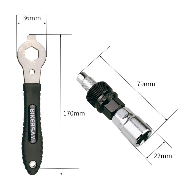 BIKERSAY Bicycle Disc Crank Rama Removal Tool, Model: BT015T - Outdoor & Sports by BIKERSAY | Online Shopping UK | buy2fix