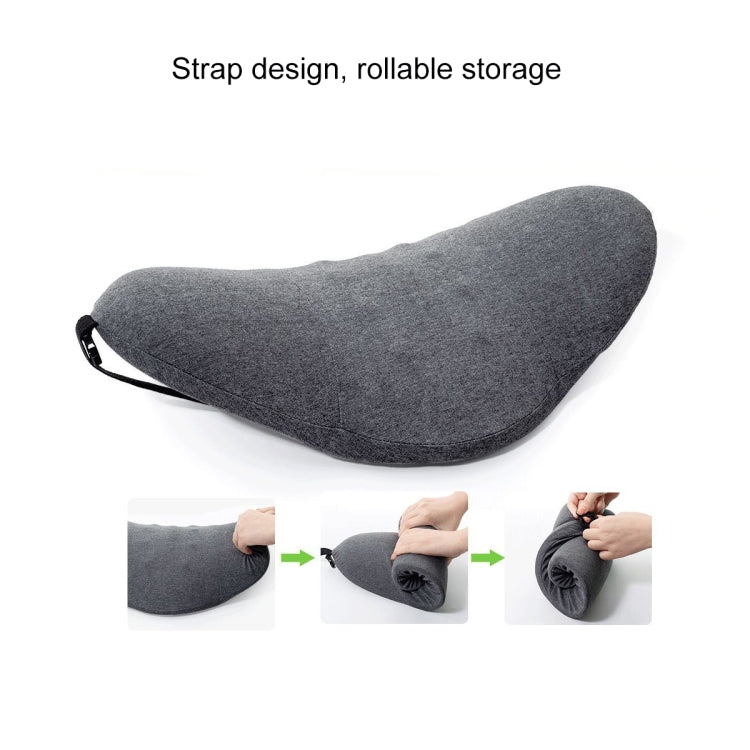 Memory Foam Lumbar Spine Cushion Pregnant Women Sleeping Lumbar Pillow(Light Gray Crescent) - Cushions & Pillows by buy2fix | Online Shopping UK | buy2fix