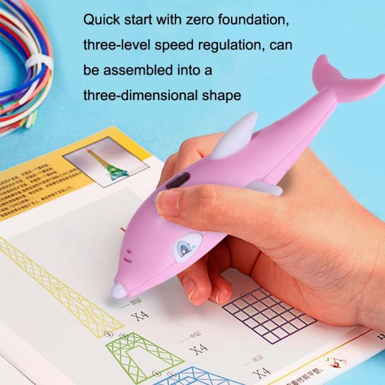 Children 3D Printing Pen Low Temperature Intelligent Screen Display Voice Drawing Pen, Style:, Color: 33 Colors (Blue) - Consumer Electronics by buy2fix | Online Shopping UK | buy2fix