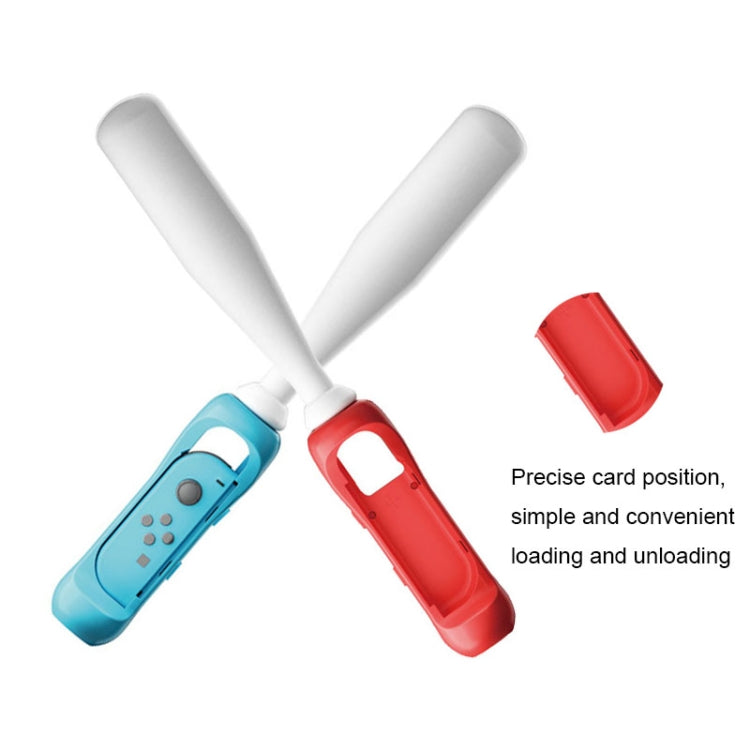 For Nintendo Switch OLED IPLAY HBS-363 Baseball Grip Assembly Gamepad Game Accessories(Red Blue) - Cases by buy2fix | Online Shopping UK | buy2fix