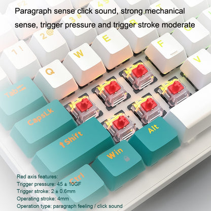 ZIYOU LANG  K3 100 Keys Game Glowing Wired Mechanical Keyboard, Cable Length: 1.5m, Style: Micro Light Version Green Axis - Wired Keyboard by ZIYOU LANG | Online Shopping UK | buy2fix