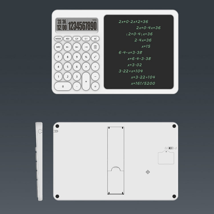 Office Calculator LCD Handwriting Board With Stand(White) - Consumer Electronics by buy2fix | Online Shopping UK | buy2fix