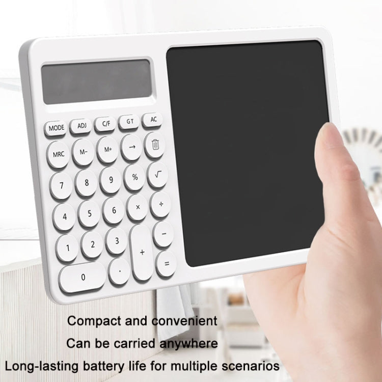 Office Calculator LCD Handwriting Board With Stand(White) - Consumer Electronics by buy2fix | Online Shopping UK | buy2fix