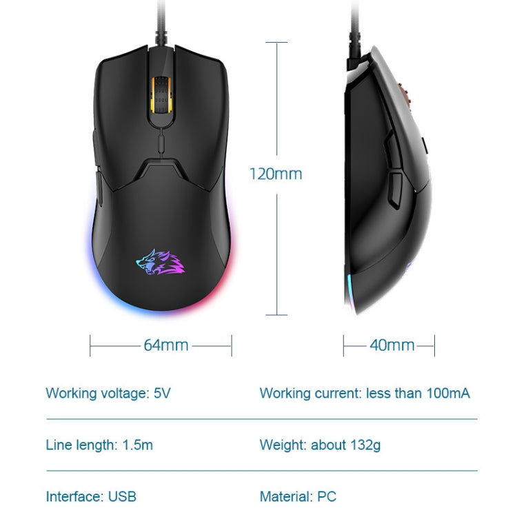 ZIYOU LANG M6 7 Keys 7200DPI Macro Programming Game RGB Backlight Mouse, Cable Length:1.5m(Blue) - Wired Mice by ZIYOU LANG | Online Shopping UK | buy2fix