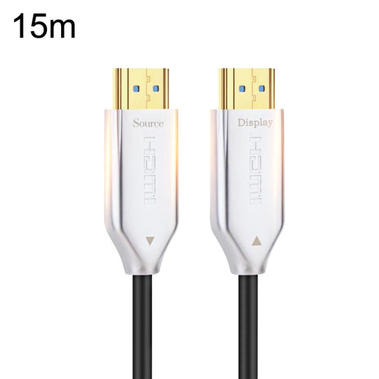 2.0 Version HDMI Fiber Optical Line 4K Ultra High Clear Line Monitor Connecting Cable, Length: 15m(White) - Cable by buy2fix | Online Shopping UK | buy2fix