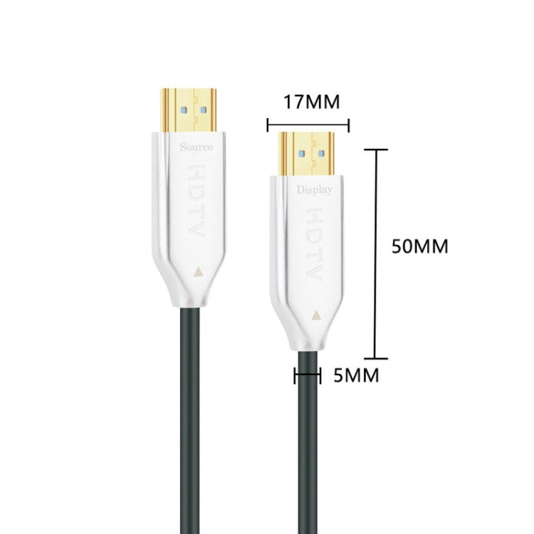 2.0 Version HDMI Fiber Optical Line 4K Ultra High Clear Line Monitor Connecting Cable, Length: 25m(White) - Cable by buy2fix | Online Shopping UK | buy2fix