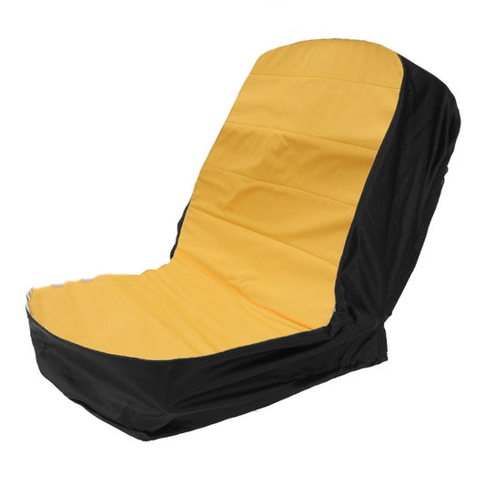 Dustproof Seat Cover For Grass Cutter / Agricultural Vehicle / Forklift / Tractor, Size: 15 Inch (Yellow Black) - In Car by buy2fix | Online Shopping UK | buy2fix