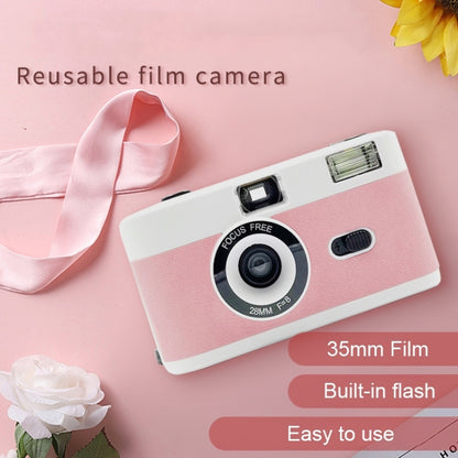 R2-FILM Retro Manual Reusable Film Camera for Children without Film(White+Green) - Consumer Electronics by buy2fix | Online Shopping UK | buy2fix