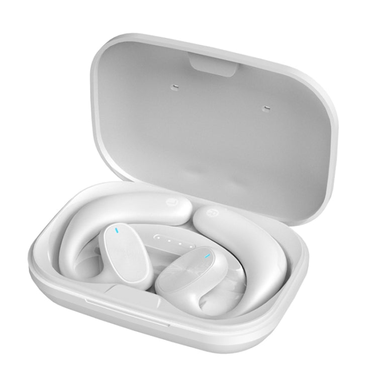 With Charging Warehouse Bone Conduction Business Stereo Bluetooth Headset, Style: X6 White - Bluetooth Earphone by buy2fix | Online Shopping UK | buy2fix