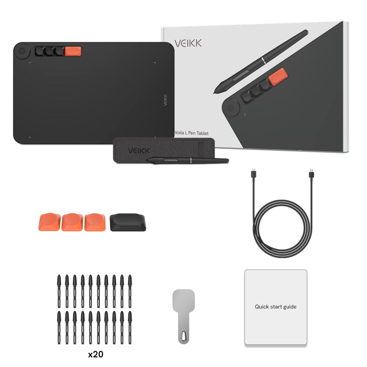 VEIKK VO1060 Digital Drawing Board Handwriting Board With Passive Wireless Pen - Consumer Electronics by VEIKK | Online Shopping UK | buy2fix