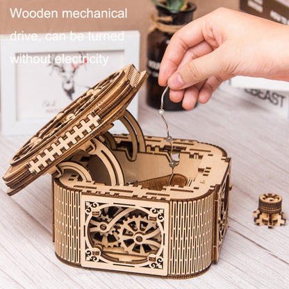 Wooden Puzzle Toy 3D Puzzle Assembly Box DIY Gift Desktop Ornaments, Style: Jewelry Box - Puzzle Toys by buy2fix | Online Shopping UK | buy2fix