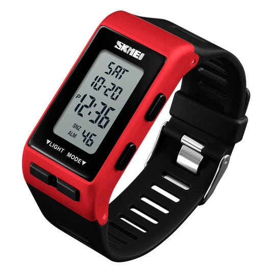 SKMEI 1362 Sports Electronic Watch Fashion Waterproof Countdown Children LED Watch(Red) - LED Digital Watches by SKMEI | Online Shopping UK | buy2fix