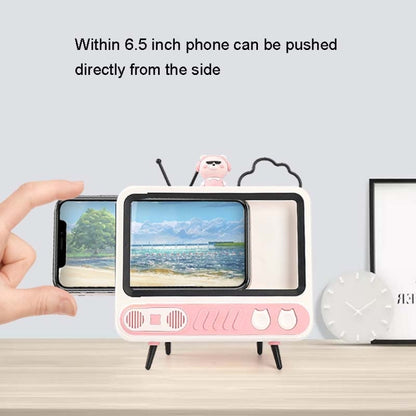 MHT737 With Light Retro TV Shape Phone Stand Desktop Lazy Stand, Color Random Delivery - Desktop Holder by buy2fix | Online Shopping UK | buy2fix