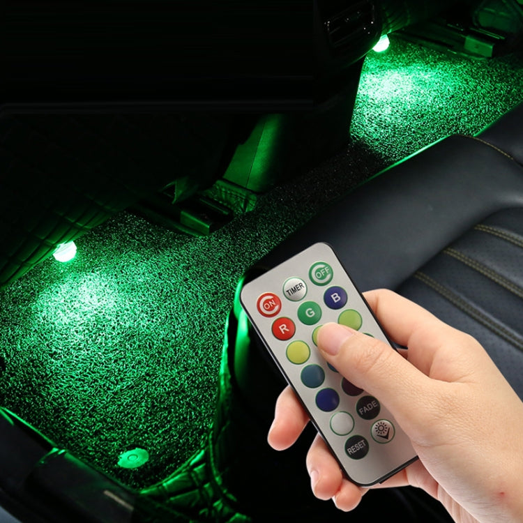 Car Modification Wireless Colorful Remote Control Atmosphere Light, Specification: 8 Lights +1 RC - In Car by buy2fix | Online Shopping UK | buy2fix