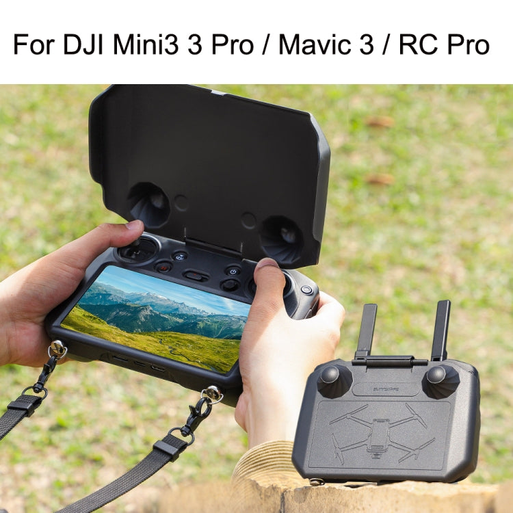 Sunnylife YK558 With Screen Remote Control Shielding Protection Cover For DJI Mini 3 / 3 Pro / Mavic 3 / RC Pro(Black) -  by Sunnylife | Online Shopping UK | buy2fix