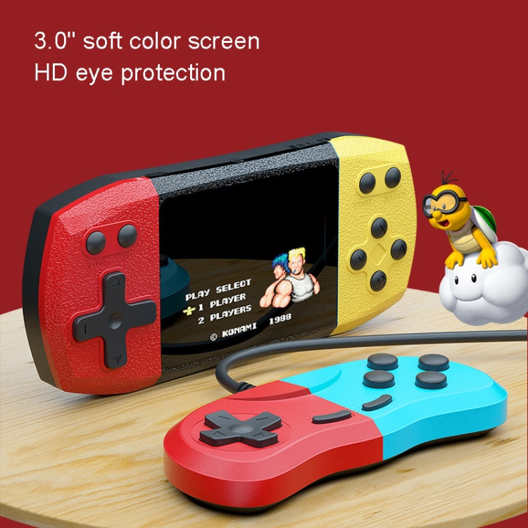 F1 3 Inch Horizontal Screen 620 In 1 Large Screen Pocket Console, Style: Single Player Red Yellow - Pocket Console by buy2fix | Online Shopping UK | buy2fix
