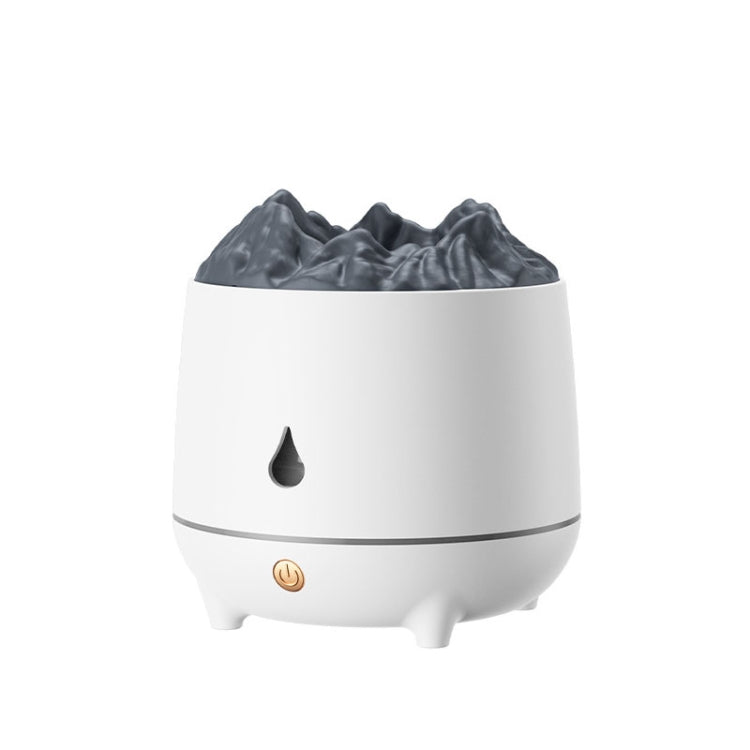 HS01 Simulation Flame Humidifier Home Aromatherapy Machine With Night Light(White) - Air Purifiers & Parts by buy2fix | Online Shopping UK | buy2fix