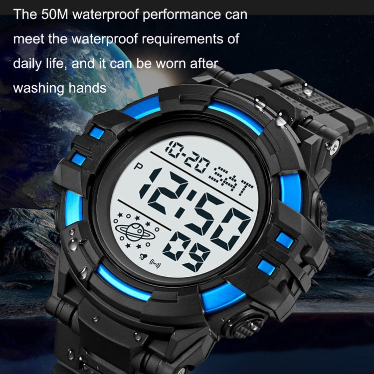 SKMEI 2003 Multifunctional Back Light Sports Watch Mens Countdown Date Alarm Clock Watch(Black White Machine) - LED Digital Watches by SKMEI | Online Shopping UK | buy2fix