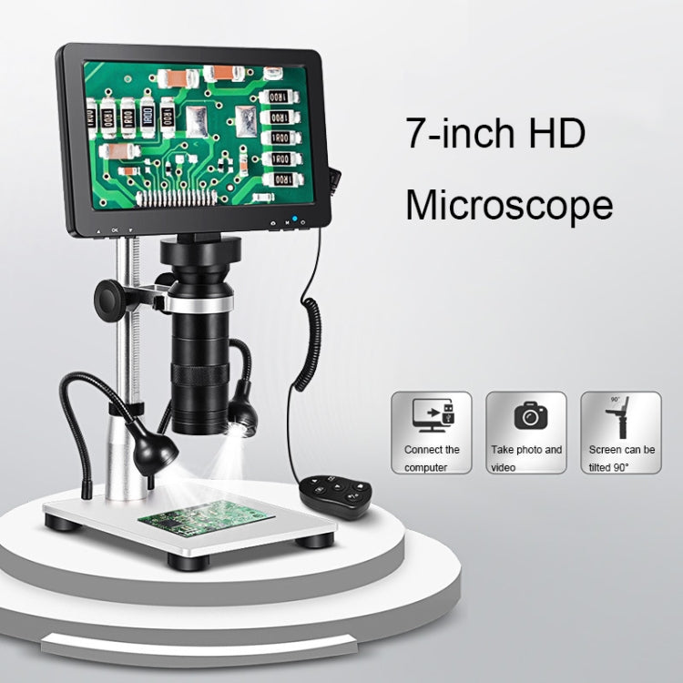 1200X 7-Inch HD Display Multifunctional Maintenance Inspection Digital Microscope(DM9-S) - Consumer Electronics by buy2fix | Online Shopping UK | buy2fix