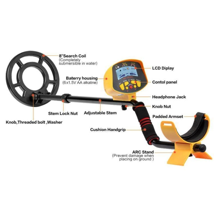 MD9020C High Sensitivity LCD Display Metal Detector - Consumer Electronics by buy2fix | Online Shopping UK | buy2fix