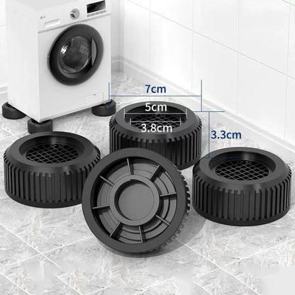 4pcs Single-layer JDY-H Washing Machine Shock-absorbing Floor Mat Furniture Non-slip Heightening Bracket - Washing Machines & Parts by buy2fix | Online Shopping UK | buy2fix