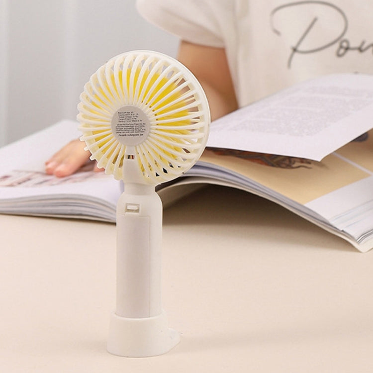 M9 Handheld Mini Fan Outdoor USB Charging Desktop Fan 2500mAh(Yellow) - Consumer Electronics by buy2fix | Online Shopping UK | buy2fix