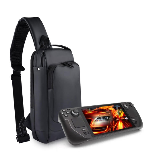 For Steam Deck Game Console Crossbody Bag Shoulder Carry Bag Chest Bag(Black) - Accessories by buy2fix | Online Shopping UK | buy2fix