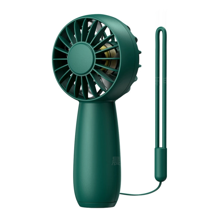 USB Outdoor Mini Handheld Brushless Motor Fan, Style: 1500mAh(Dark Green) - Electric Fans by buy2fix | Online Shopping UK | buy2fix