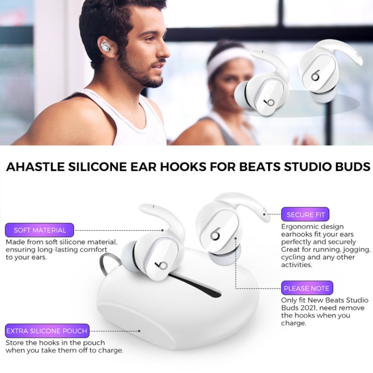 For Beats Studio Buds AhaStyle PT172 Earphone Silicone Ear Caps, Style: Earcap (Black) - Anti-dust & Ear Caps by AhaStyle | Online Shopping UK | buy2fix