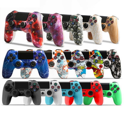 For PS4 Wireless Bluetooth Game Controller With Light Strip Dual Vibration Game Handle(Star Red) - Gamepads by buy2fix | Online Shopping UK | buy2fix