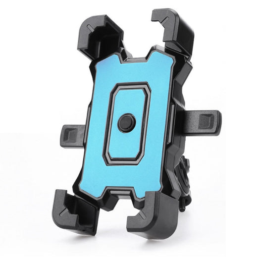 Electric Bike Motorcycle Bicycle Riding Shockproof Navigation Bracket, Color: Blue For Handlebar - Holders by buy2fix | Online Shopping UK | buy2fix