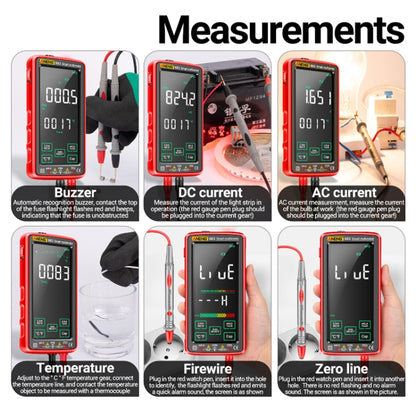 ANENG 683 Smart Touch Screen Automatic Range Rechargeable Multimeter(Black) - Digital Multimeter by ANENG | Online Shopping UK | buy2fix