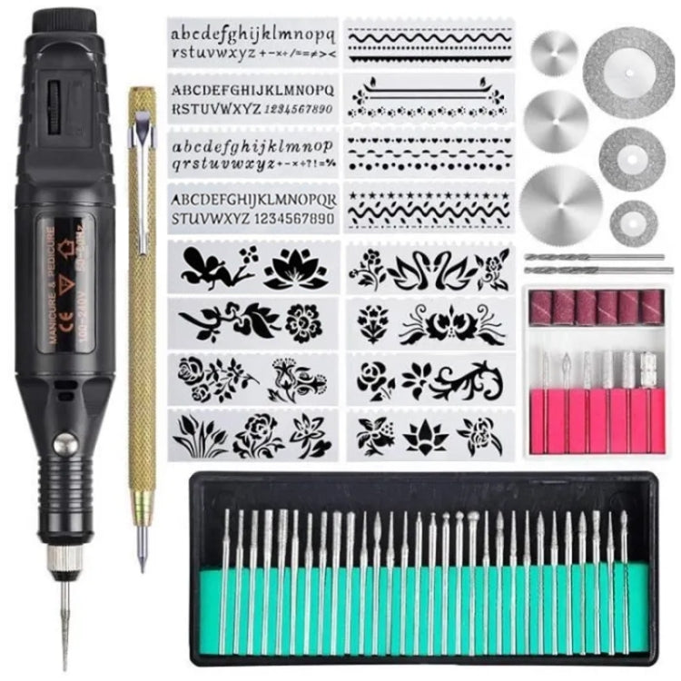 70pcs/set Mini Electric Speed Adjustable Engraving Pen Micro Electric Drill(US Plug) - Abrasive Tools & Accessories by buy2fix | Online Shopping UK | buy2fix