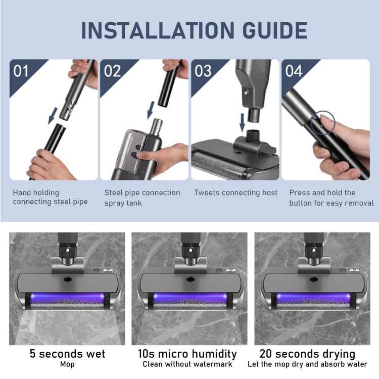 XM001 Smart Wireless Electric Vacuum Cleaner Sweeping and Mopping Integrated Floor Washer, Spec: 4300pa White - Handheld Cleaner & Mops by buy2fix | Online Shopping UK | buy2fix