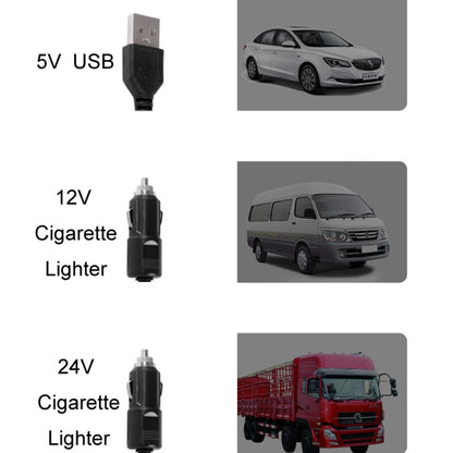 F621 Car Rotatable Turntable Silent Car Double Head Fan, Model: 24V Cigarette Lighter - Heating & Fans by buy2fix | Online Shopping UK | buy2fix