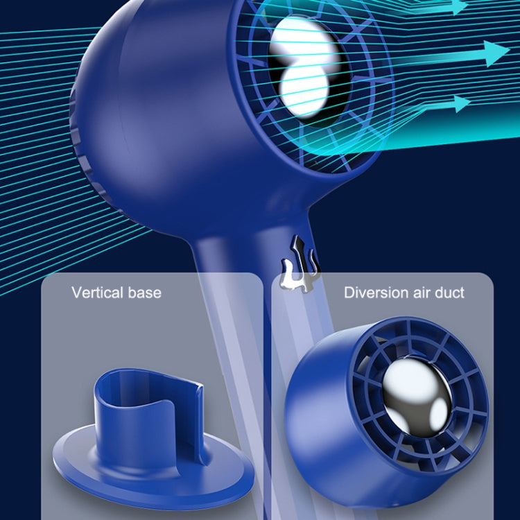 USB Mini Handheld Fan Mute Desktop Portable Outdoor Turbo Fan(Gem Blue) - Electric Fans by buy2fix | Online Shopping UK | buy2fix
