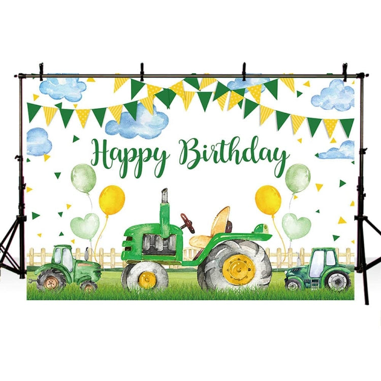 180x110cm  Farm Tractor Photography Backdrop Cloth Birthday Party Decoration Supplies -  by buy2fix | Online Shopping UK | buy2fix