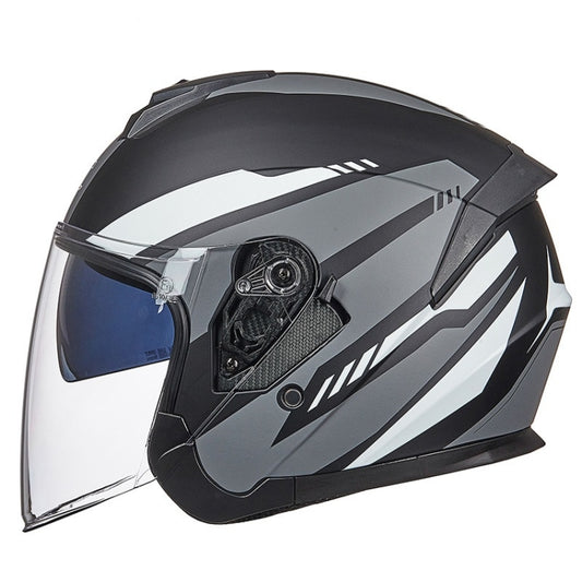 GXT Electric Vehicle Four Seasons Sun Protection & Windshield Double Lens Helmet, Size: L(Matt Black Gray) - Helmets by GXT | Online Shopping UK | buy2fix