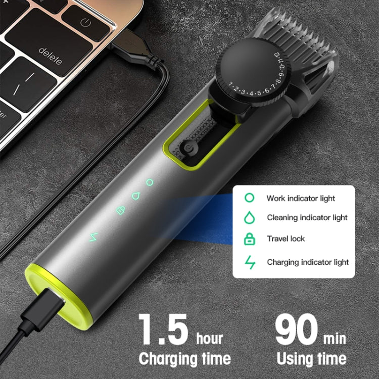 IPX5 Waterproof Men Multi-Functional Barber 4 In 1 Shaver Nose Hair Set USB Charging Push - Hair Trimmer by buy2fix | Online Shopping UK | buy2fix