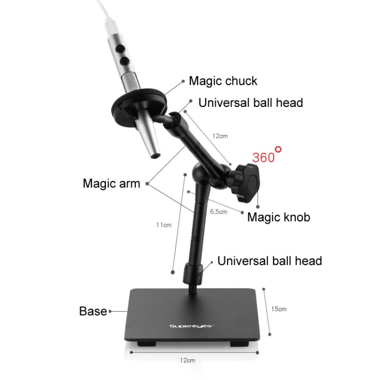 5 Million Digital Electron Microscope Magnifying Dermatoscope, Specification: B008+Z001 Bracket+WIFI Box - Digital Microscope by buy2fix | Online Shopping UK | buy2fix