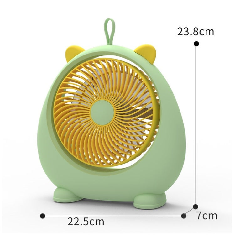 Dormitory Portable Animal Ear Desktop Electric Fan, Style: Directly Inserted Version Pink - Electric Fans by buy2fix | Online Shopping UK | buy2fix