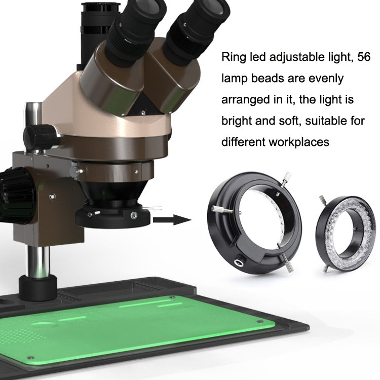 BAKU BA-011 Binomial Electronic Microscope Jewelry Appraisal Mobile Phone Repair With PCB Patch Repair Platform(EU Plug 220V) - Digital Microscope by BAKU | Online Shopping UK | buy2fix