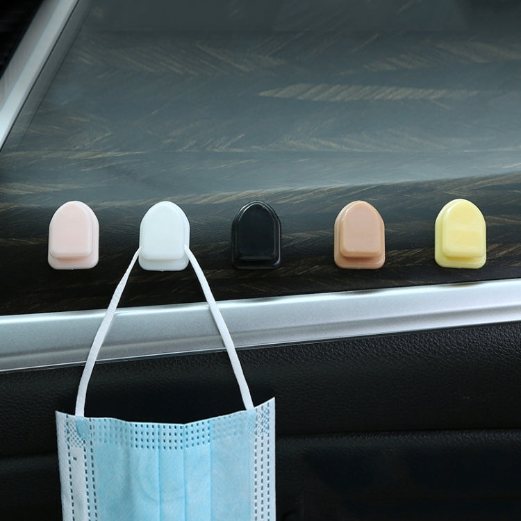 Mini Car Front Row Central Control Convenient Self-adhesive Hook, Color: Coffee - Car Holders by buy2fix | Online Shopping UK | buy2fix