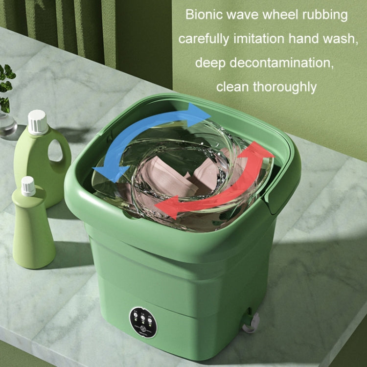 4.5L Mini Portable Folding Household Washing Machine Underwear Washer, Color: Fruit Pink + Blue light antibacterial(UK Plug) - Washing Machines & Accessories by buy2fix | Online Shopping UK | buy2fix