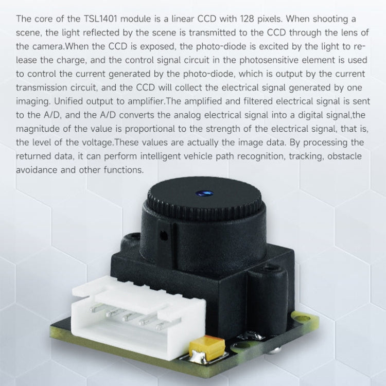 Yahboom Single Column CCD Camera Module Linear Array Sensor, Model: TSL1401 - Robotics Accessories by Yahboom | Online Shopping UK | buy2fix