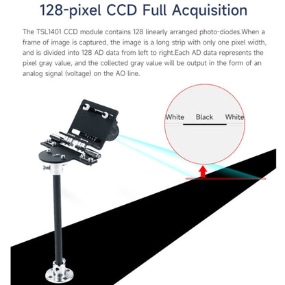 Yahboom Single Column CCD Camera Module Linear Array Sensor, Model: TSL1401 - Robotics Accessories by Yahboom | Online Shopping UK | buy2fix