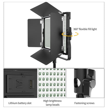 Pixel P45pro High Bright Dual Color Temperature Fill Light 120W Normal Bright Studio Camera Soft Light(A Set With UK Plug Adaptor) -  by Pixel | Online Shopping UK | buy2fix