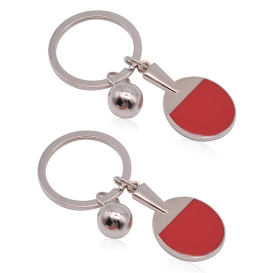 2pcs Table Tennis Metal Keychain Small Gift(BY-030) - Key Rings by buy2fix | Online Shopping UK | buy2fix